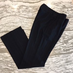 KAREN KANE Black with Blue Pinstripe Trouser Pants Size 6